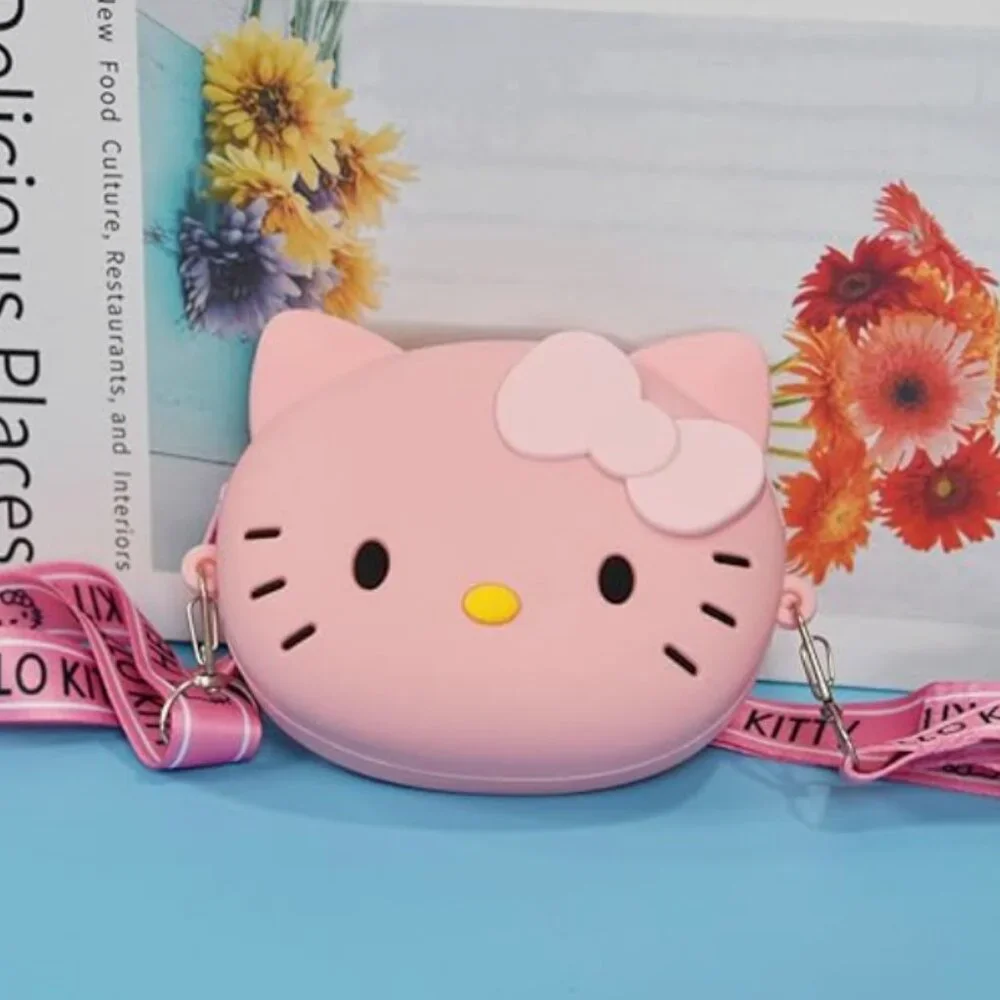 Hello Kitty Mini Silicon Crossbody CUTE bag wallet
